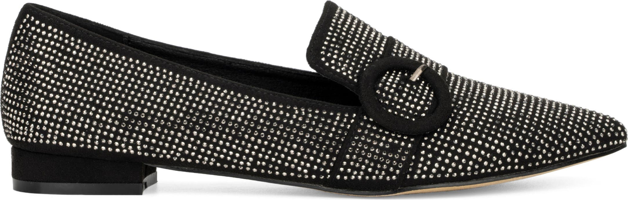 NEW YORK AND COMPANY Pam Embellished Loafer, Alternate, color, BLACK