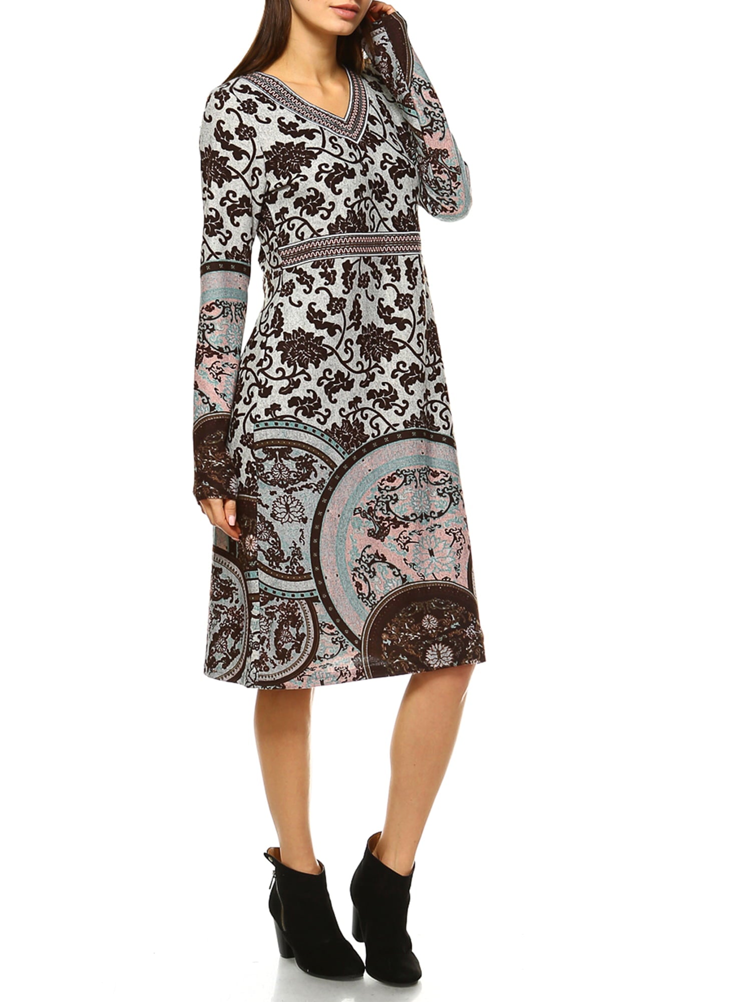 Women's Naarah Embroidered Sweater Dress - image 2 of 4