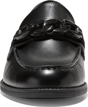 COLE HAAN Stassi Chain Loafer, Alternate, color, BLACK