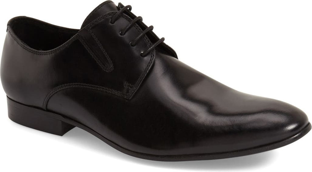 KENNETH COLE REACTION Kenneth Cole New York 'Mix-Er' Plain Toe Derby, Main, color, BLACK LEATHER