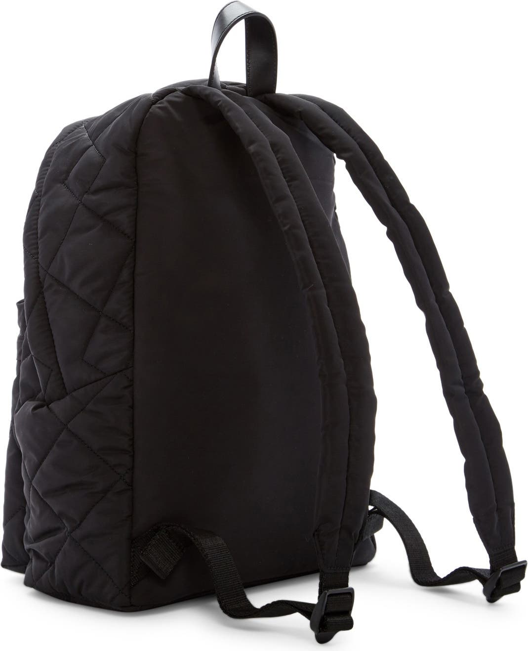 MARC JACOBS Quilted Nylon School Backpack, Alternate, color, BLACK