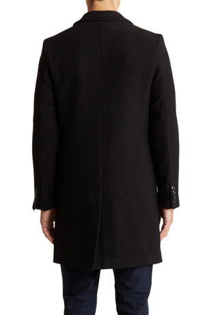 Slate & Stone Wool Blend Coat, Alternate, color, BLACK