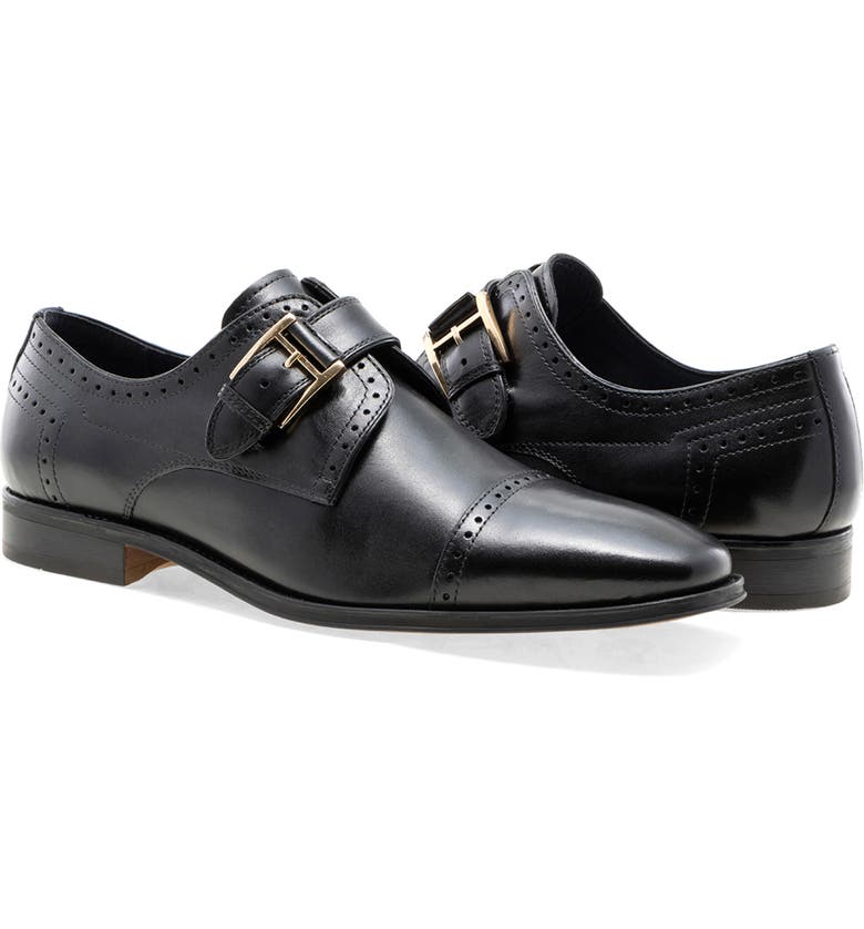 JUMP NEW YORK Mcarthy Monk Strap Leather Shoe (Men)