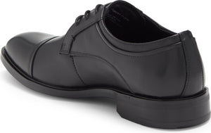 NORDSTROM RACK Greyson Cap Toe Leather Derby, Alternate, color, BLACK