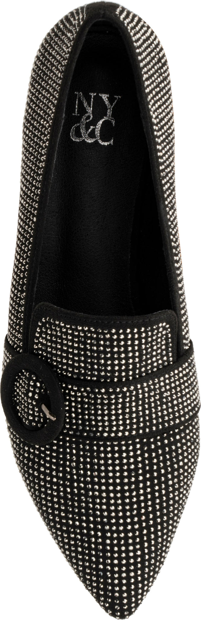 NEW YORK AND COMPANY Pam Embellished Loafer, Alternate, color, BLACK