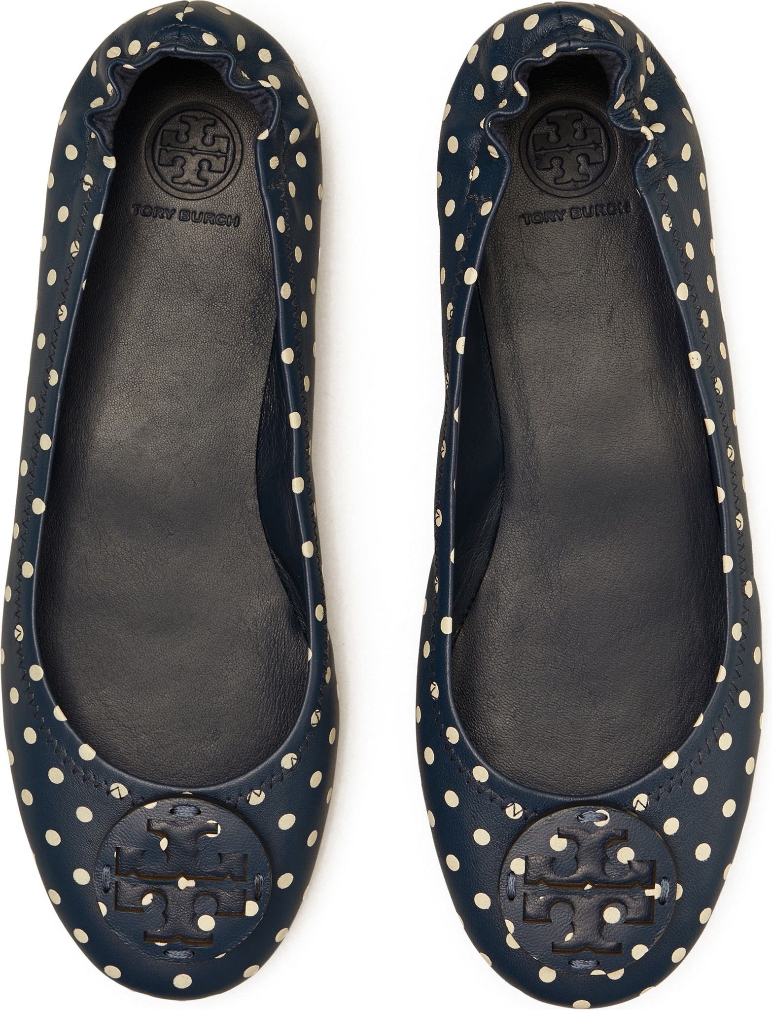 TORY BURCH Minnie Travel Ballet Flat, Alternate, color, CLASSIC DOTS NAVY