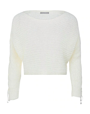 AMELIE RÊVEUR Sweater Ivory 40% Acrylic, 30% Polyamide, 30% Mohair wool