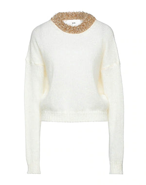 SOLOTRE Sweater Ivory 55% Polyamide, 45% Polyester