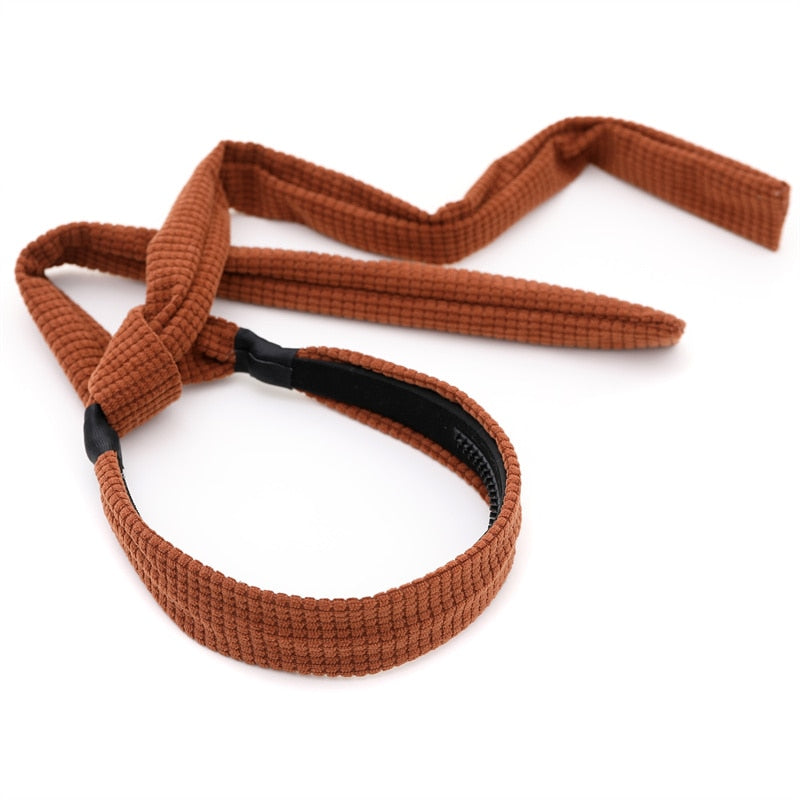 Fashion New girls Plaid cordury Hair large bow pony style padded headbands HAIR ACCESSORIES