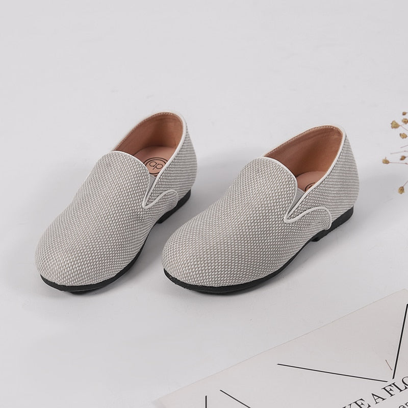 Kids Shoes Spring Summer Tan New Design Blue LinensFor Boys Girls Casual Shoe Popular Rubber Size 21-35