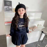 Kids Sweatshirts 2022 New Winter Brand Design Girls Boys Cute Letter Print Sweaters Pullover Baby Child Cotton Outwear Clothes