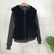 New Short Rex Rabbit Natural Fur Coat Full Pelt Thick Warm Short Real Rex Rabbit Fur Coat Sporty Jacket Casual Wear Cash