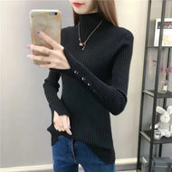 New-coming Autumn Winter Warm knit sweater Femme Turtleneck Pullovers Sweaters Long Sleeve Slim Oversize Korean Women's Sweater