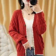 Oversize Women Holoow Out Knit Sunscreen Cardigan Summer Causal Loose Strickjacke Korean Fashion Knitwear Coat Vintage Jacket