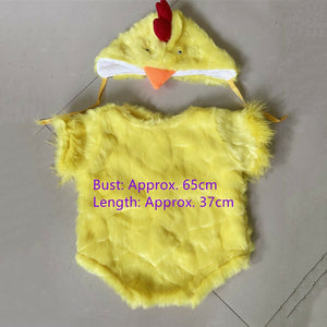 Photography Props Animals Chick Costume Chicken Outfits Hat And Bodysuit Studio Photo Party Costume Photography Prop Gift