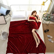 Soft Warm Coral Fleece Blanket Winter Sheet Bedspread Sofa Throw 230Gsm 8 Size Light Thin Mechanical Wash Flannel Blankets
