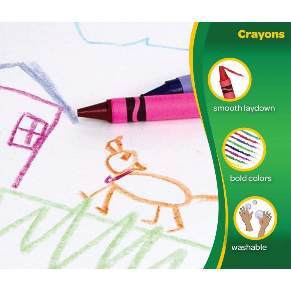 image 5 of Crayola Classic Crayons, Assorted Colors, Back to School, 24 Count
