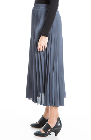 MAX STUDIO Graduated Pleat Print Knee-Length Midi Skirt, Alternate, color, OMBREBLU-OMBRE BLUE