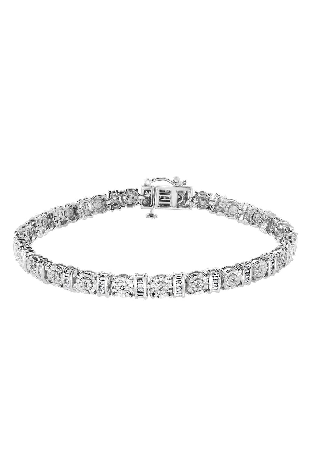EFFY Sterling Silver Diamond Bracelet - 0.22 ctw, Main, color, WHITE