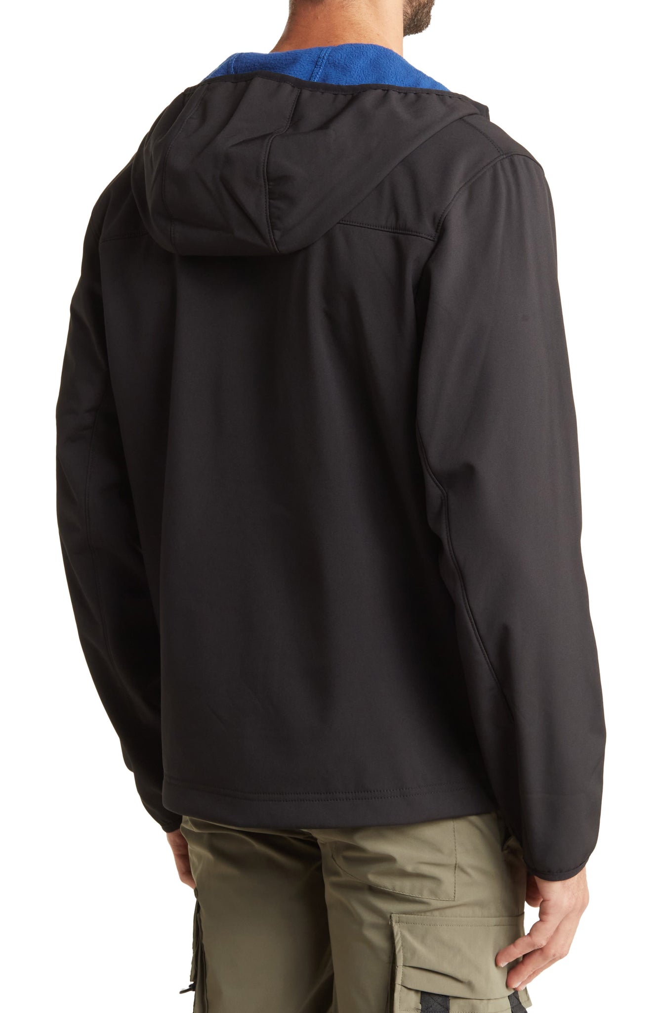 HAWKE & CO Flex Soft Shell Hooded Jacket, Alternate, color, BLACK