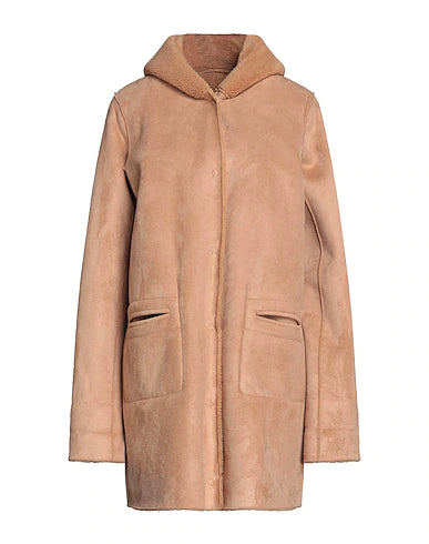 DIANA GALLESI Coat Camel 100% Polyester