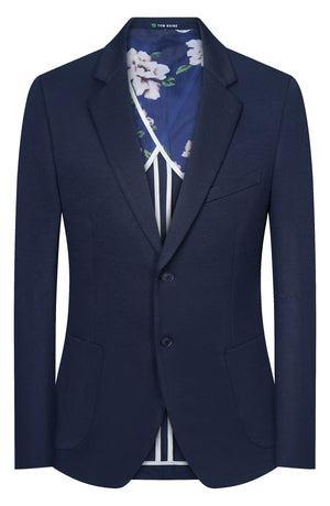 TOM BAINE Notch Collar Two-Button 4-Way Stretch Jacket, Main, color, NAVY