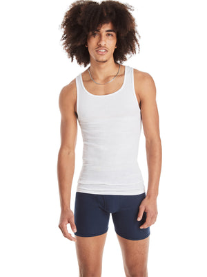 Hanes Men's Super Value Pack White Tank Undershirts, 10 Pack - image 7 of 9