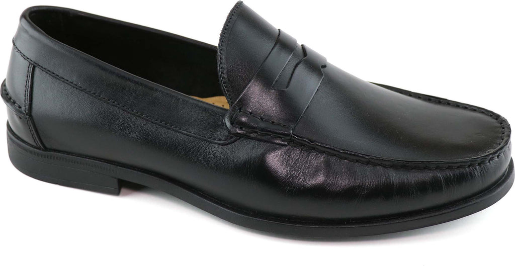 Marc Joseph New York Valley Road Penny Loafer, Main, color, BLACK NAPPA