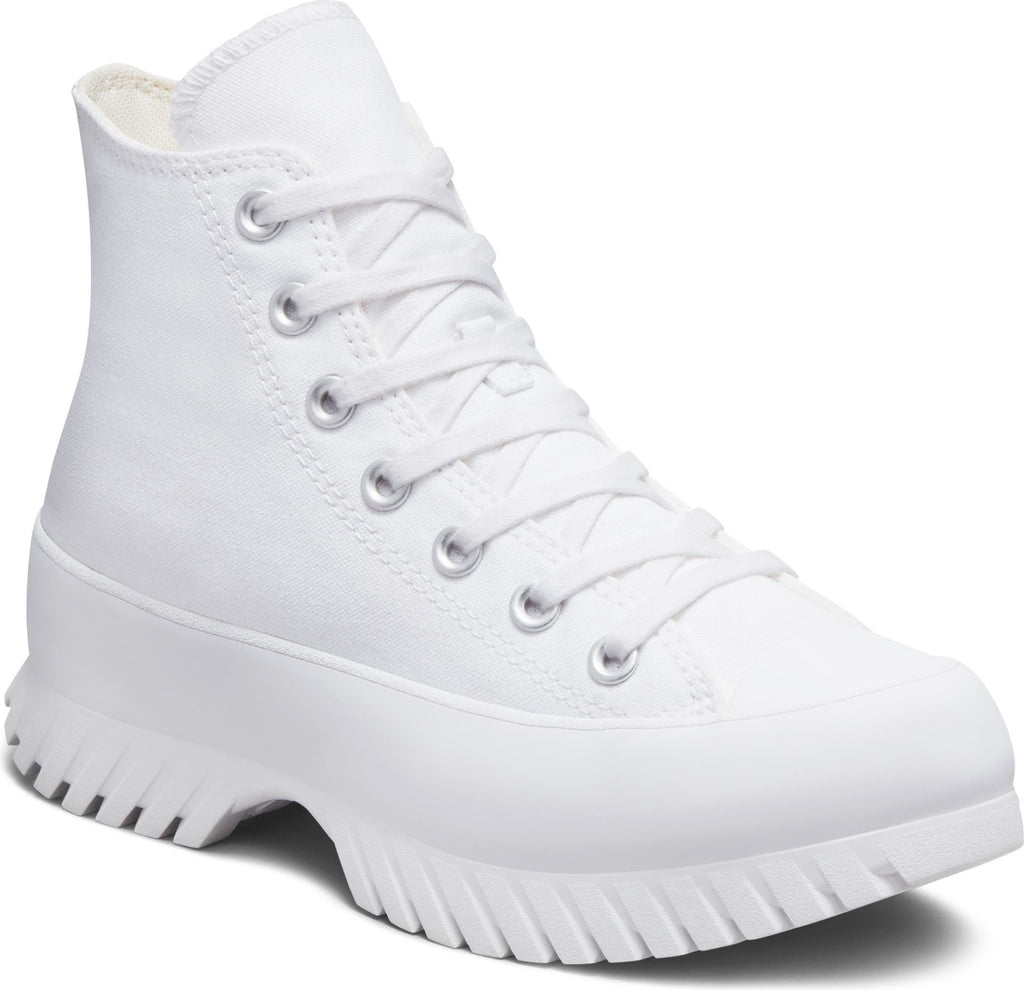 CONVERSE Chuck Taylor<sup>®</sup> All Star<sup>®</sup> Lugged High Top Sneaker, Main, color, WHITE/ EGRET/ BLACK