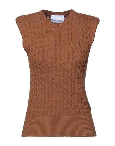 BRAND UNIQUE Sweater Brown 45% Viscose, 25% Wool, 25% Polyamide, 5% Cashmere