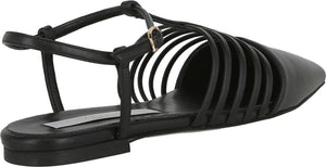 Stella McCartney Caged Ballet Flat, Alternate, color, BLACK