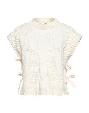 FEDERICA TOSI Sweater Ivory 80% Wool, 20% Polyamide