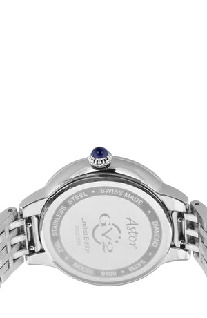 GV2 Astor Diamond Quartz Watch, 40mm - 0.24 ctw, Alternate, color, STAINLESS STEEL