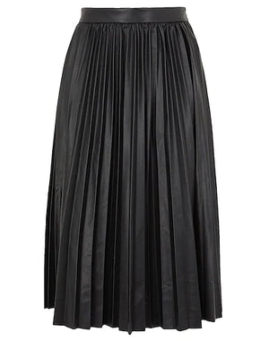 8 by YOOX Midi skirt Black 55% Cotton, 45% Polyurethane