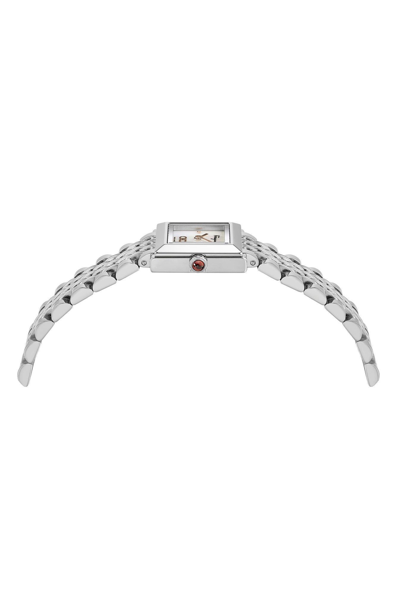 FERRAGAMO Square Bracelet Watch, 19mm x 19mm, Alternate, color, STAINLESS STEEL