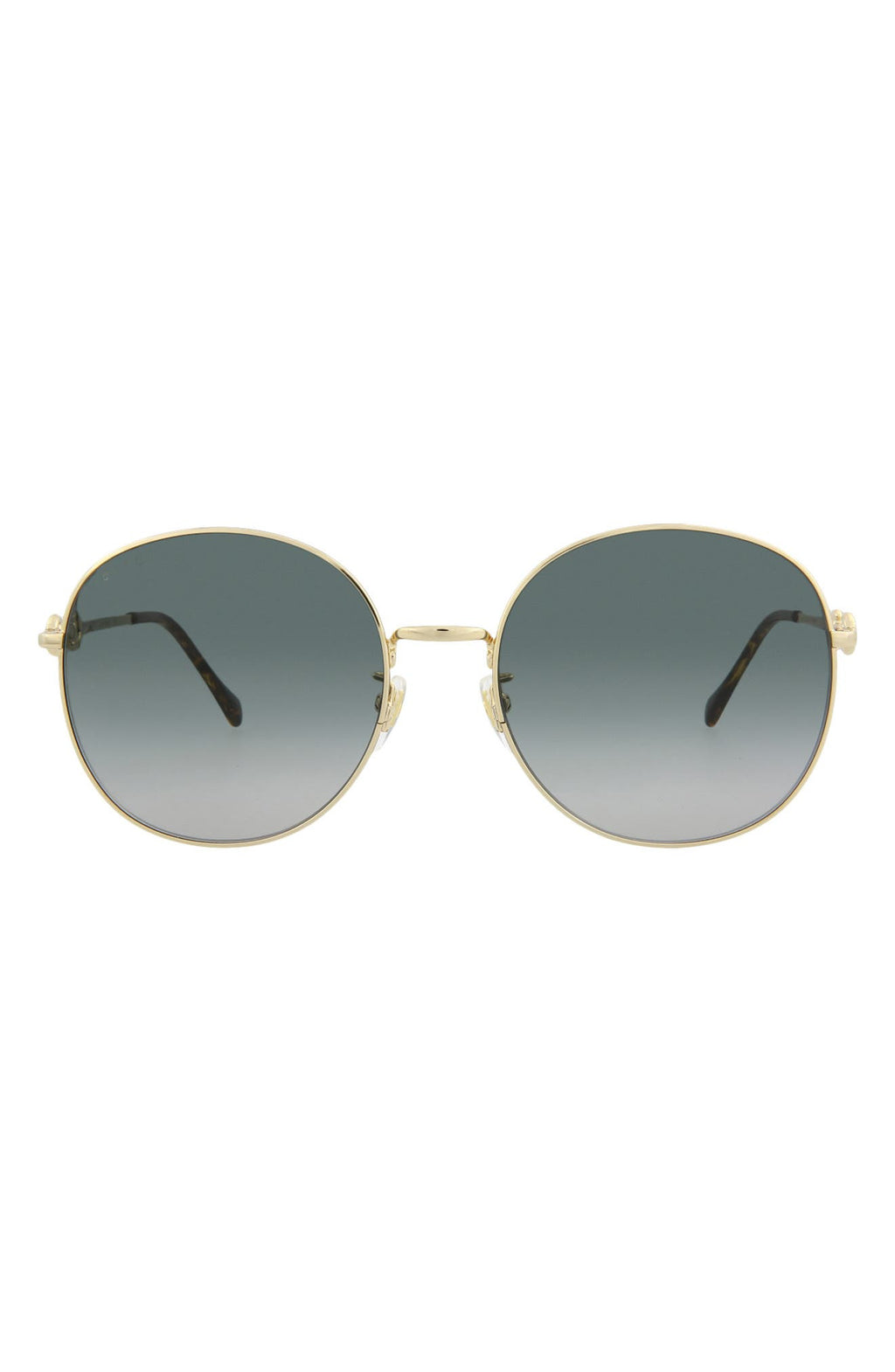 Gucci 59mm Round Sunglasses, Main, color, GOLD GOLD GREY