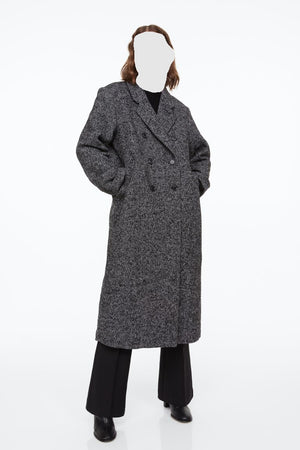 Double-breasted Wool-blend Coat