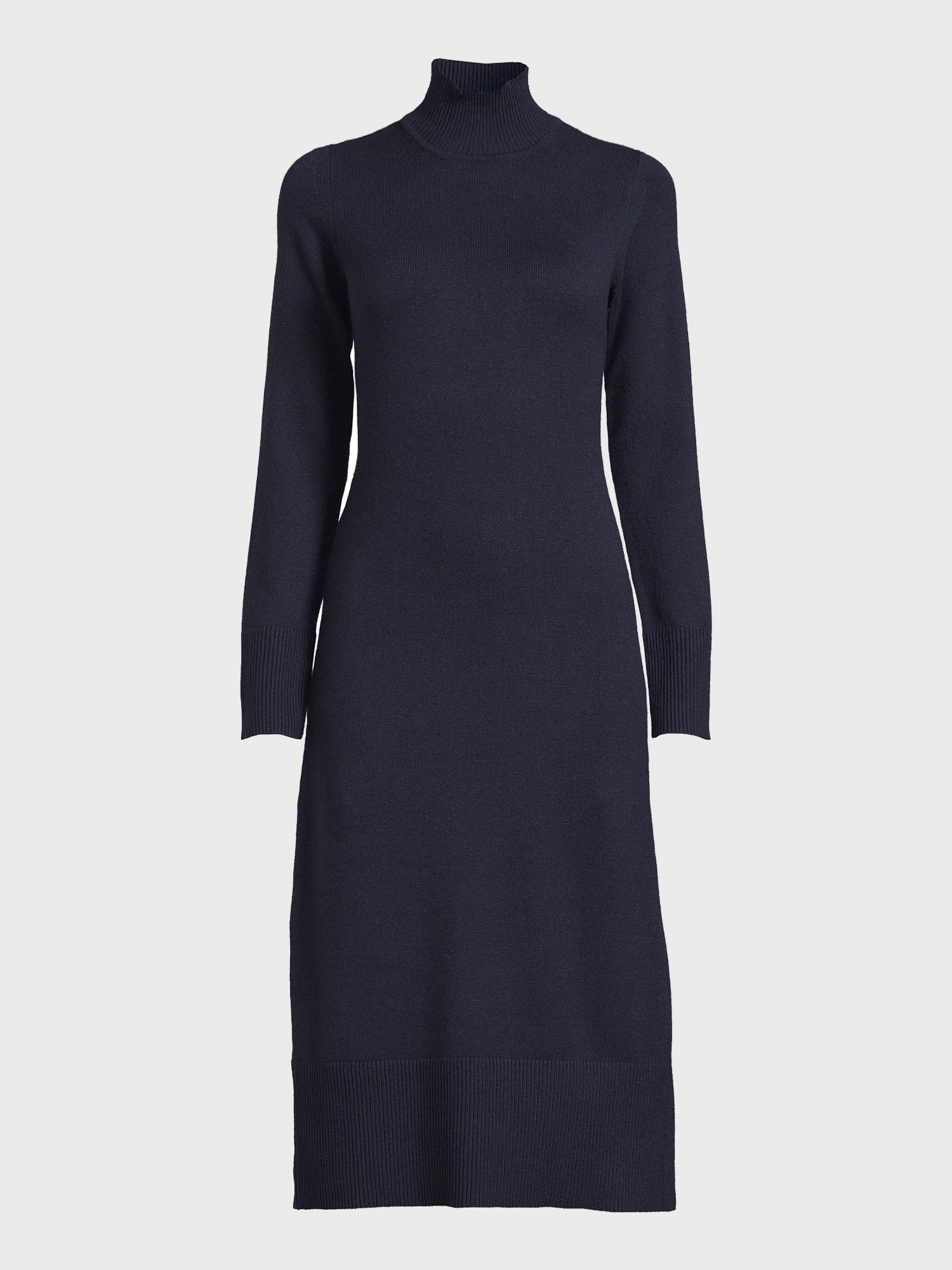 Free Assembly Women’s Turtleneck Sweater Midi Dress with Long Sleeves, Sizes XS-XXXL - image 6 of 10