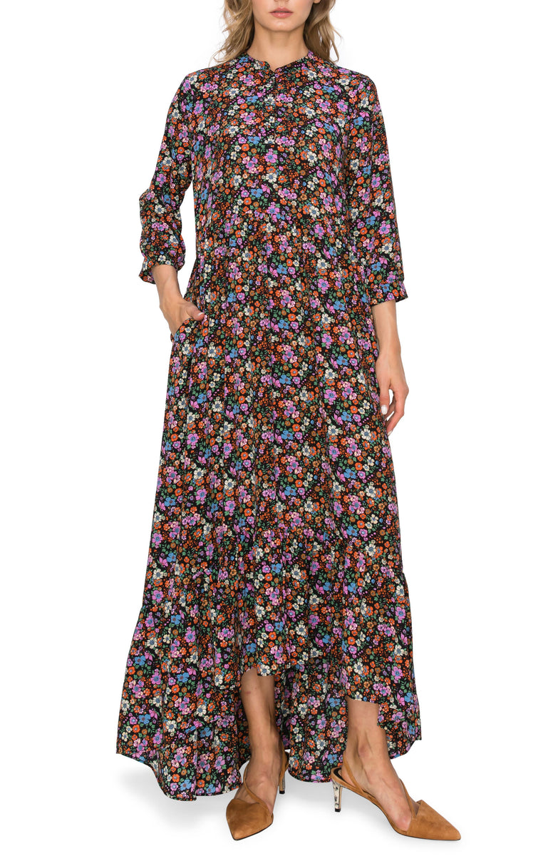 MELLODAY Button Front Hi-Low Maxi Dress – The Frum Shopper