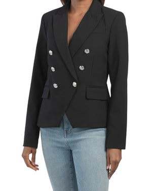 main image of Double Breasted Button Front Blazer