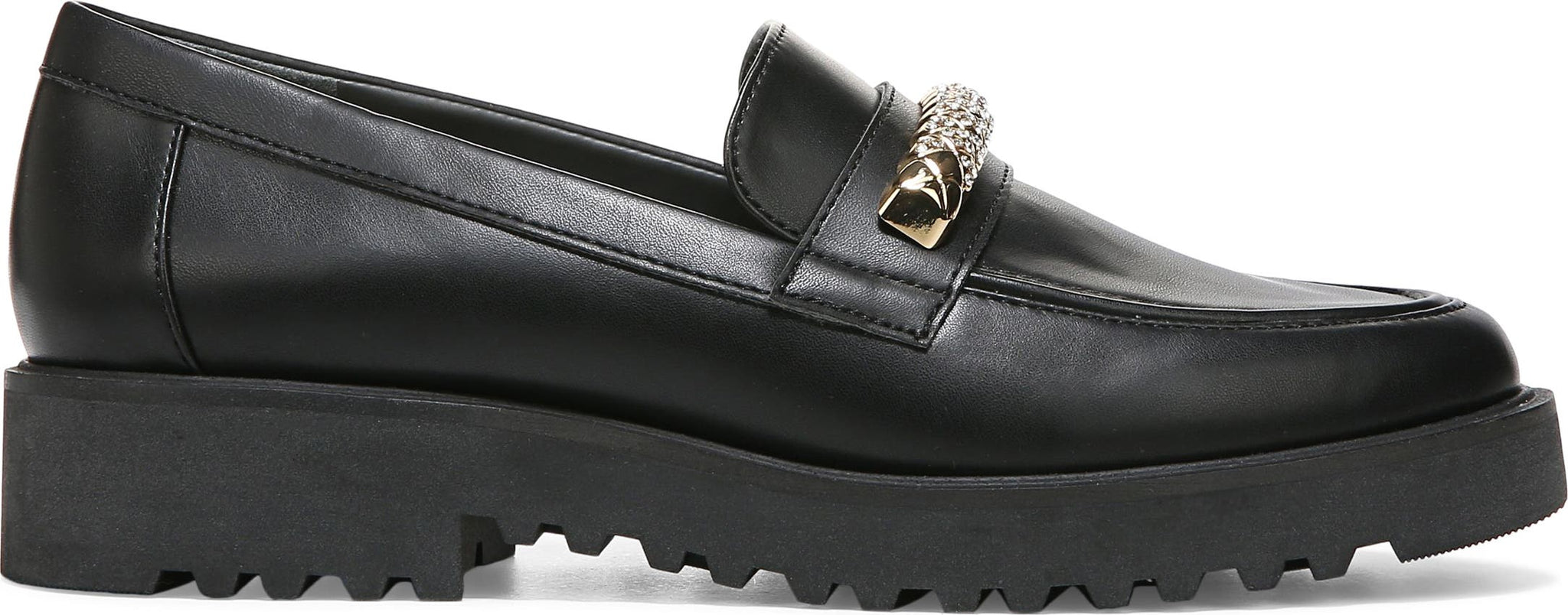 FRANCO SARTO Carol Bling Platform Loafer, Alternate, color, BLACK