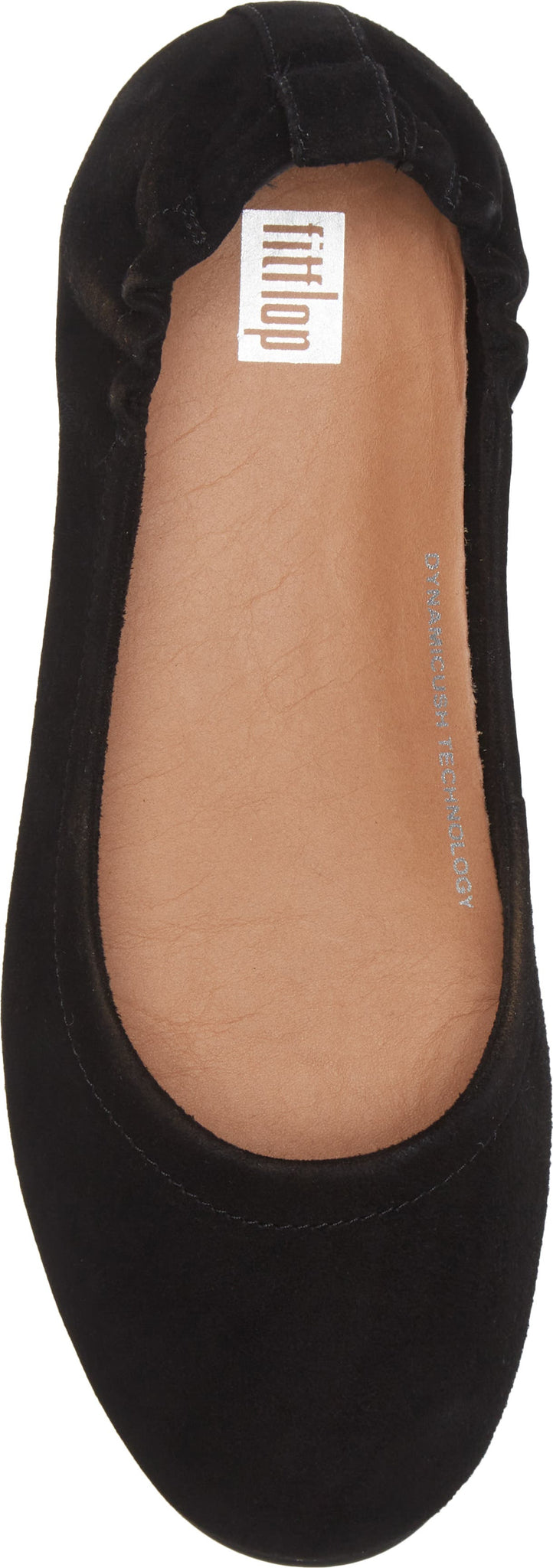 FITFLOP Allegro Suede Ballet Flat, Alternate, color, ALL BLACK