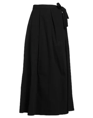 JUCCA Maxi Skirts Black 100% Cotton