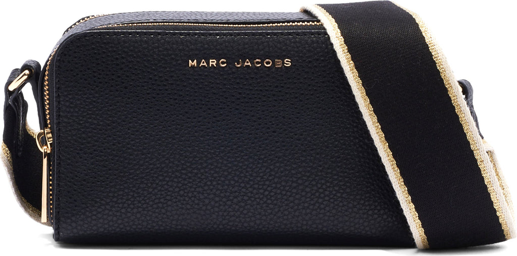 MARC JACOBS Leather Crossbody Bag, Main, color, BLACK