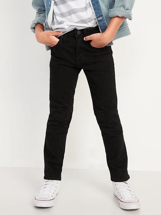 Built-In Flex Black Skinny Jeans For Boys