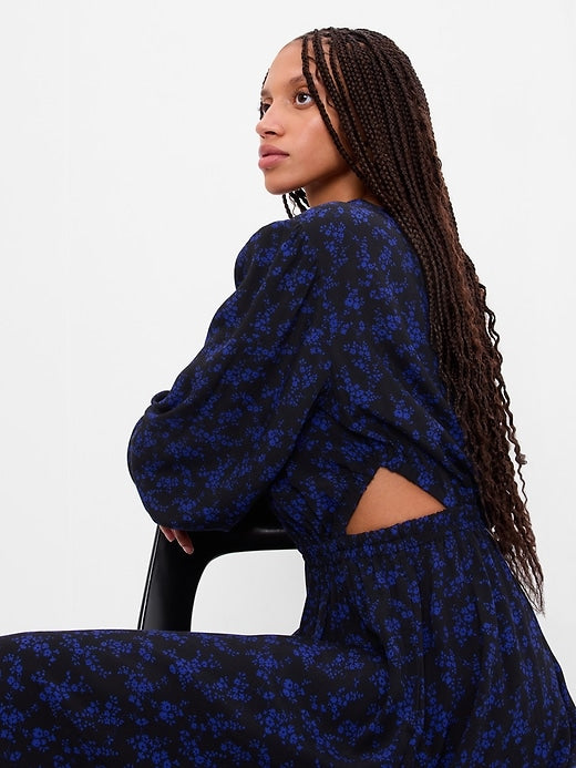 Image number 3 showing, LENZING&#153 ECOVERO&#153 Cutout Midi Dress