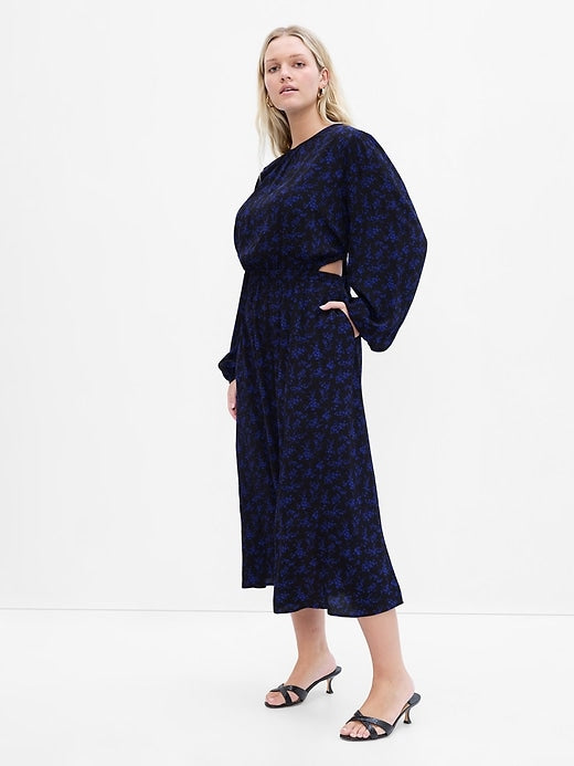 Image number 4 showing, LENZING&#153 ECOVERO&#153 Cutout Midi Dress