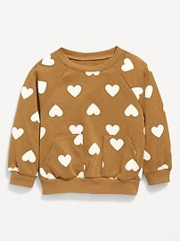 View large product image 1 of 2. French-Terry Graphic Pocket Sweatshirt for Toddler Girls