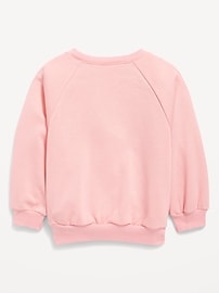 View large product image 2 of 2. French-Terry Graphic Pocket Sweatshirt for Toddler Girls