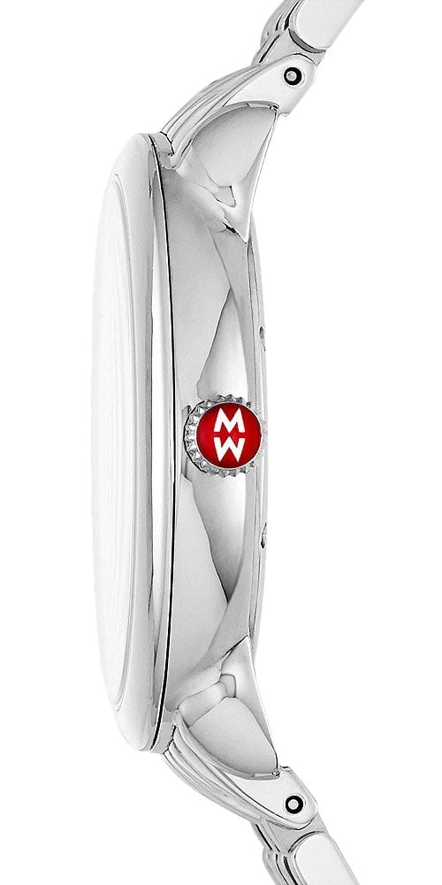 Michele Serein Mid Stainless Steel Diamonds Silver Dial Womens Watch MWW21B000147 - image 2 of 2